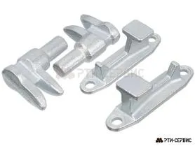 Запор штанговый Ø22 Zn ручка Push (мал) прутковая с ключом - фото 4