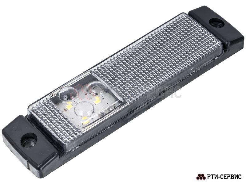 Фонарь габаритный 3-х диодный с кронштейном LED (белый) 24 V - фото 3