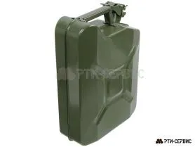 Канистра стальная 10 л. (прижимная крышка с фиксатором) 