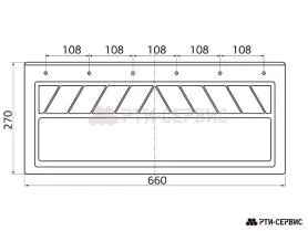 Брызговик 660х270 мм Hyundai - фото 1